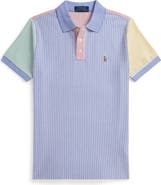 Polo Ralph Lauren Kids' Mismatched Stripe Cotton Piqué Polo