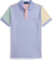 Polo Ralph Lauren Kids' Mismatched Stripe Cotton Piqué Polo