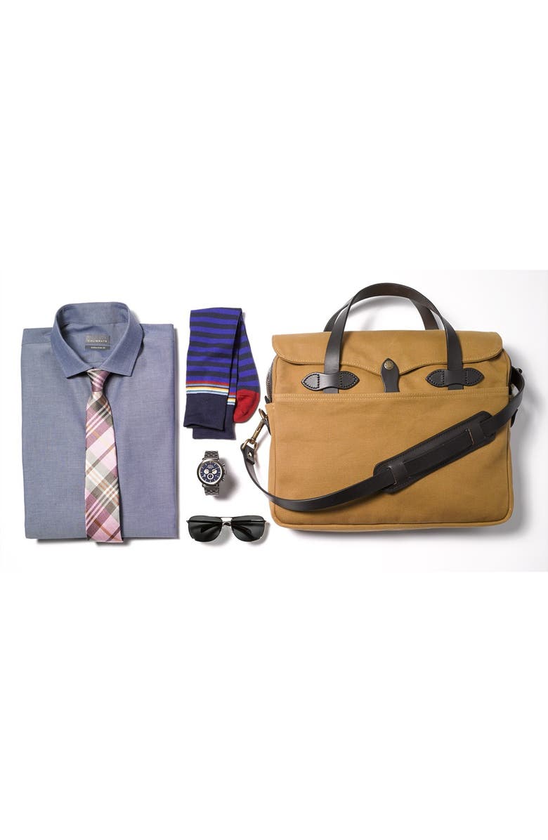 The Tie Bar Crystal Wave Silk & Linen Plaid Tie, Alternate, color,