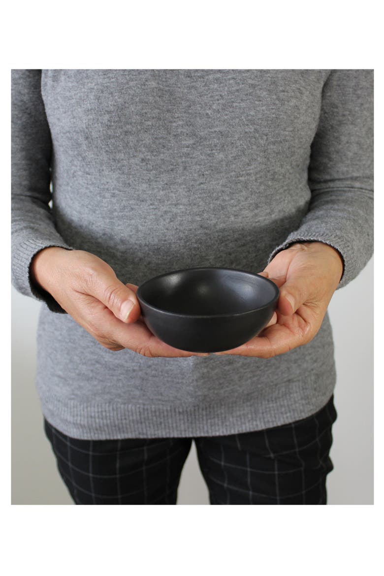 Stoneware Condiment Bowl Dadasi - Set of 4, Alternate, color, Matte Black