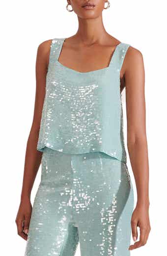 Veronica Beard Adi Sequin Crop Top