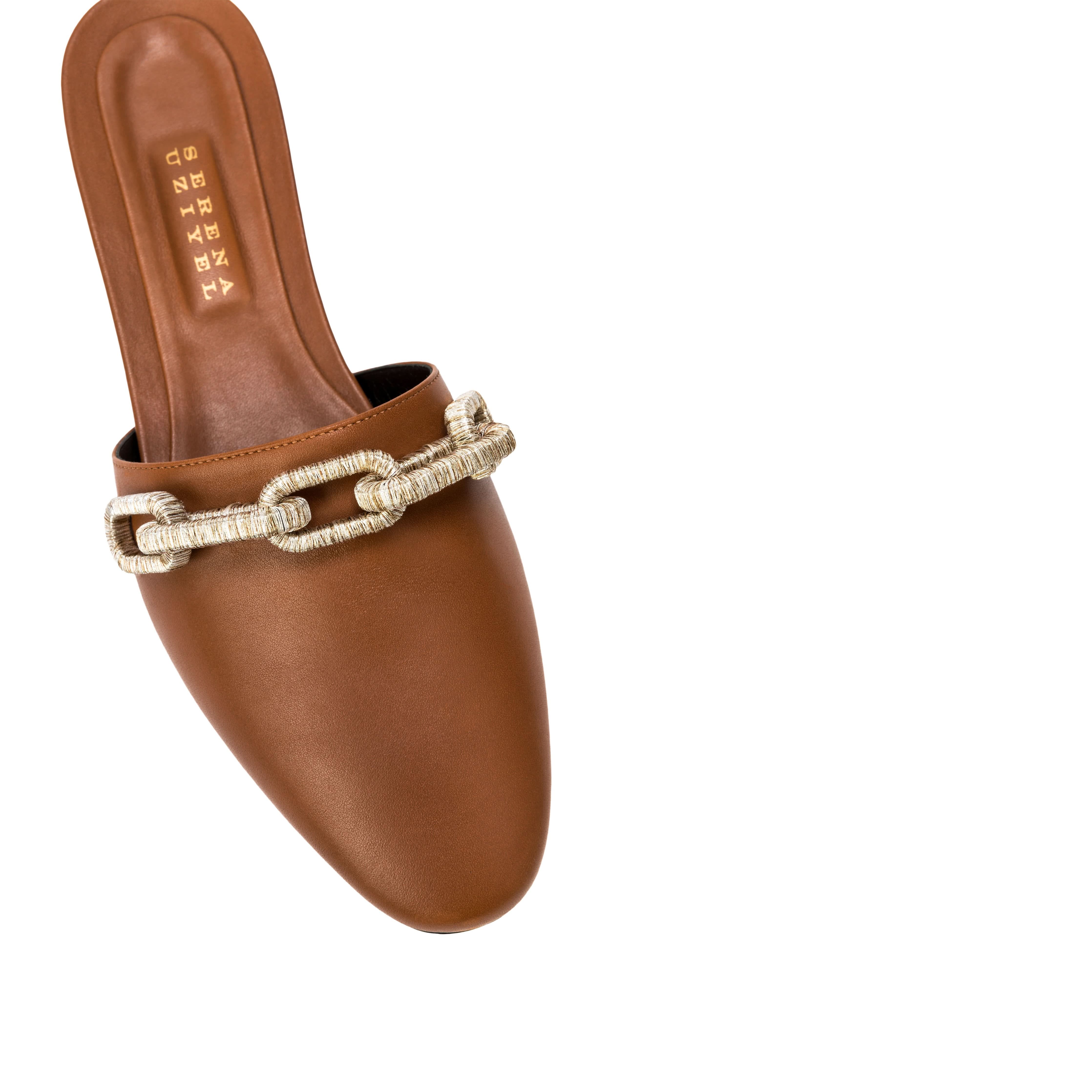 Catena Camello Flat Sliperette, Alternate, color, Camello