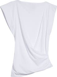 Isabel Marant Maisan Draped Asymmetric Cotton T-Shirt