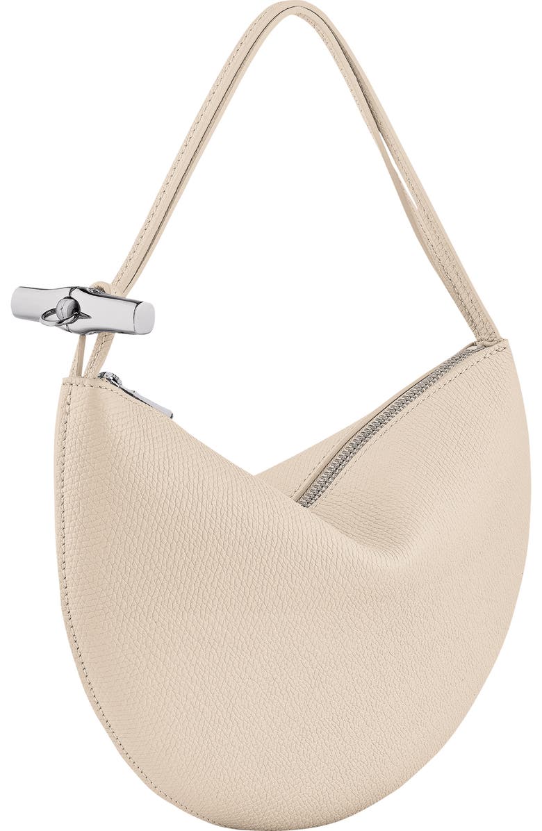 Longchamp Le Roseau Leather Wristlet Clutch, Alternate, color, Paper