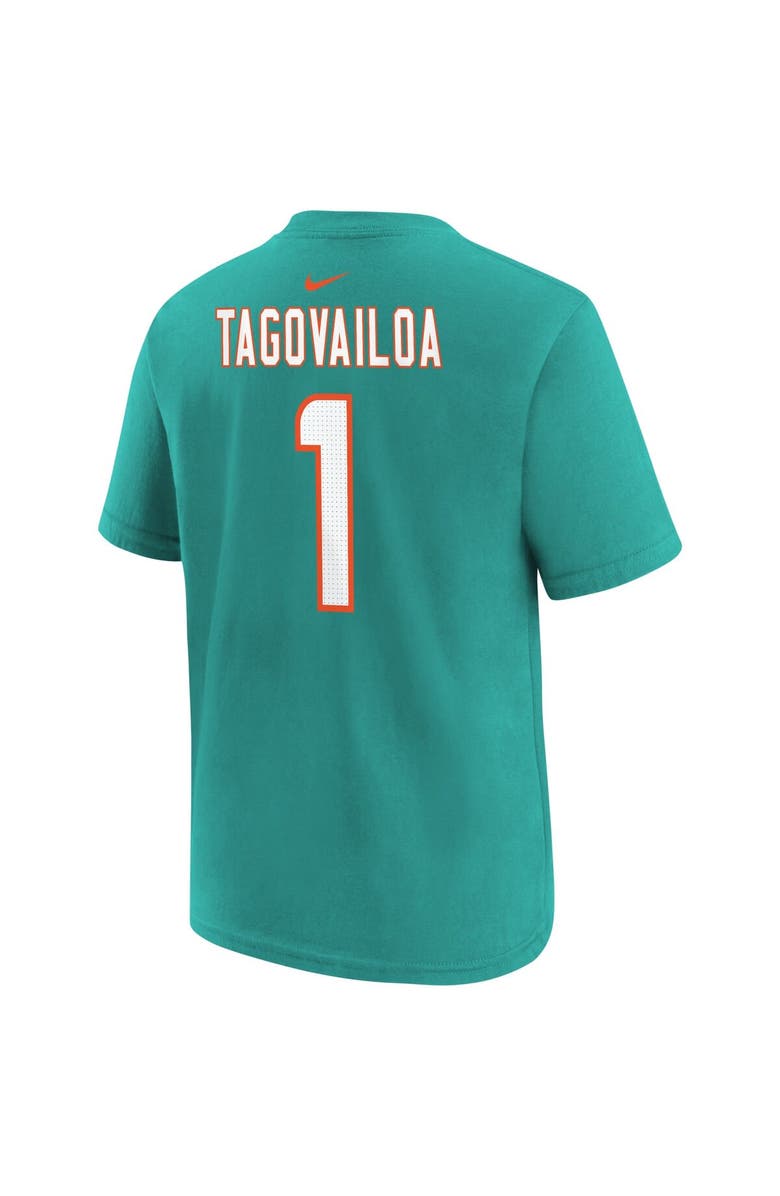 Nike Youth Nike Tua Tagovailoa Aqua Miami Dolphins Player Name & Number T-Shirt, Alternate, color, Aqua