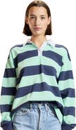 Cynthia Rowley Striped Cotton Rugby Shirt