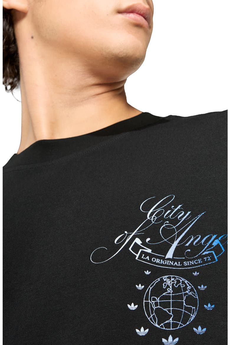 Los Angeles Cotton Graphic T-Shirt, Alternate, color, BLACK/ CREW YELLOW