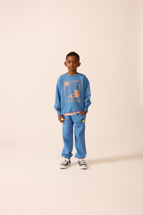 The Sunday Collective Organic Weekend Sweatshirt In Blue
