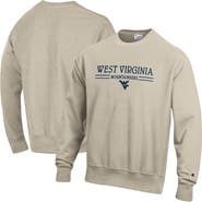 Champion Men's Champion Oatmeal West Virginia Mountaineers Reverse Weave Crewneck Sweatshirt
