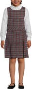 Lands' End Girls Uniform Plaid Jumper