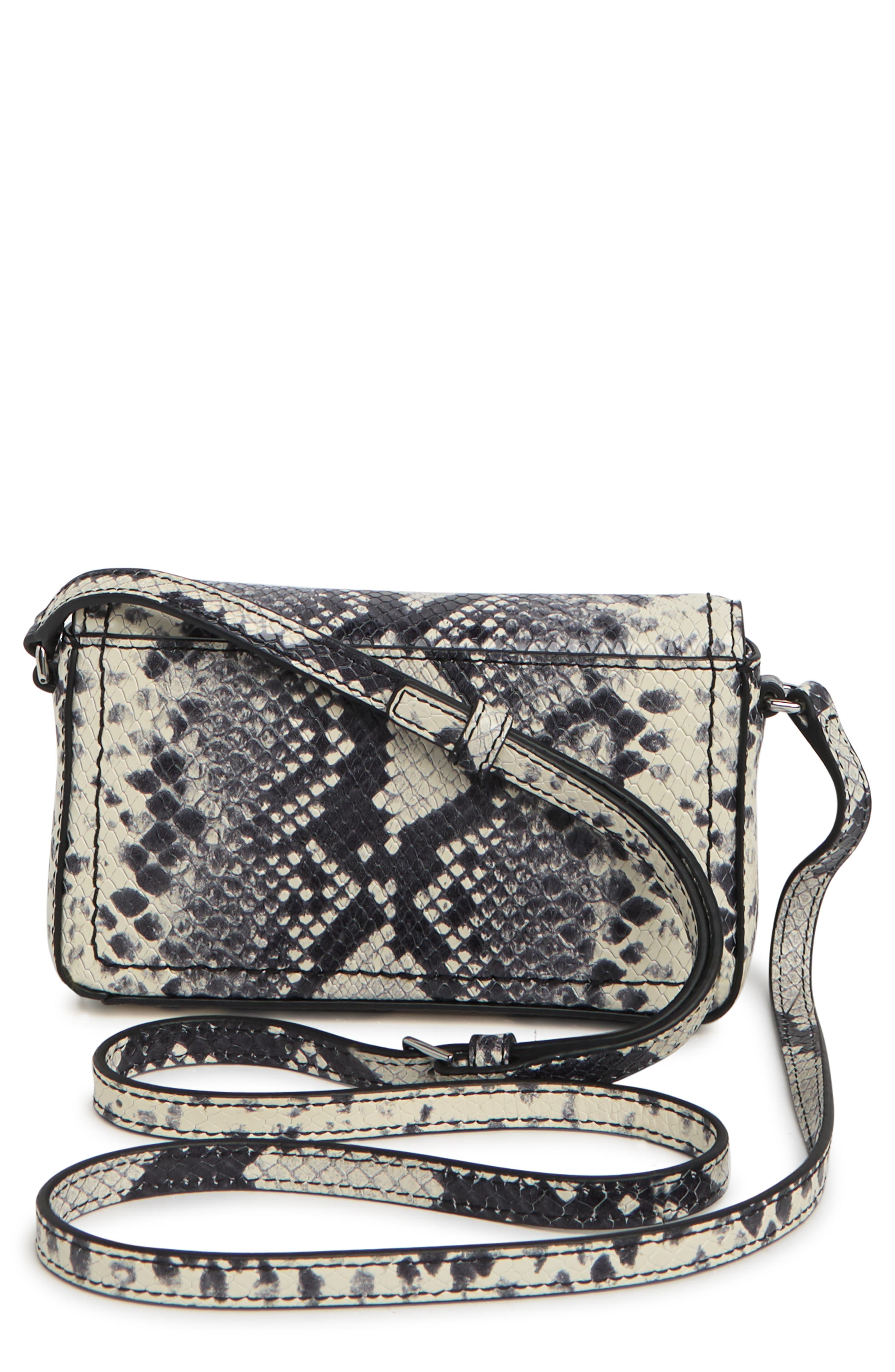 Marc Jacobs Snake Embossed Leather Mini Bag, Alternate, color, 