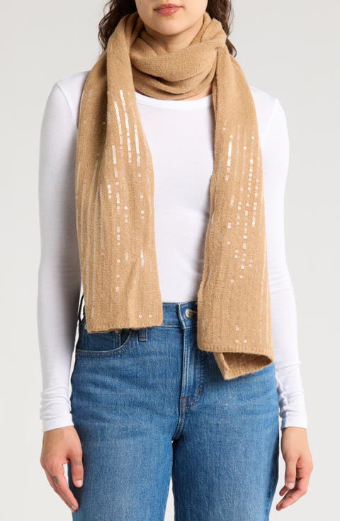 Sequin Trim Scarf