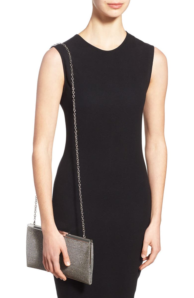 Glint 'Topper' Glitter Clutch, Alternate, color,