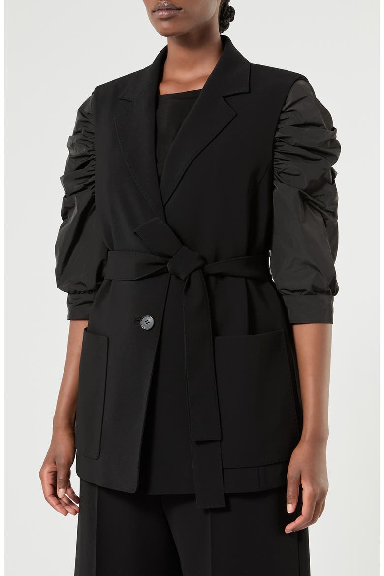 Belted Vest, Main, color, BLACK