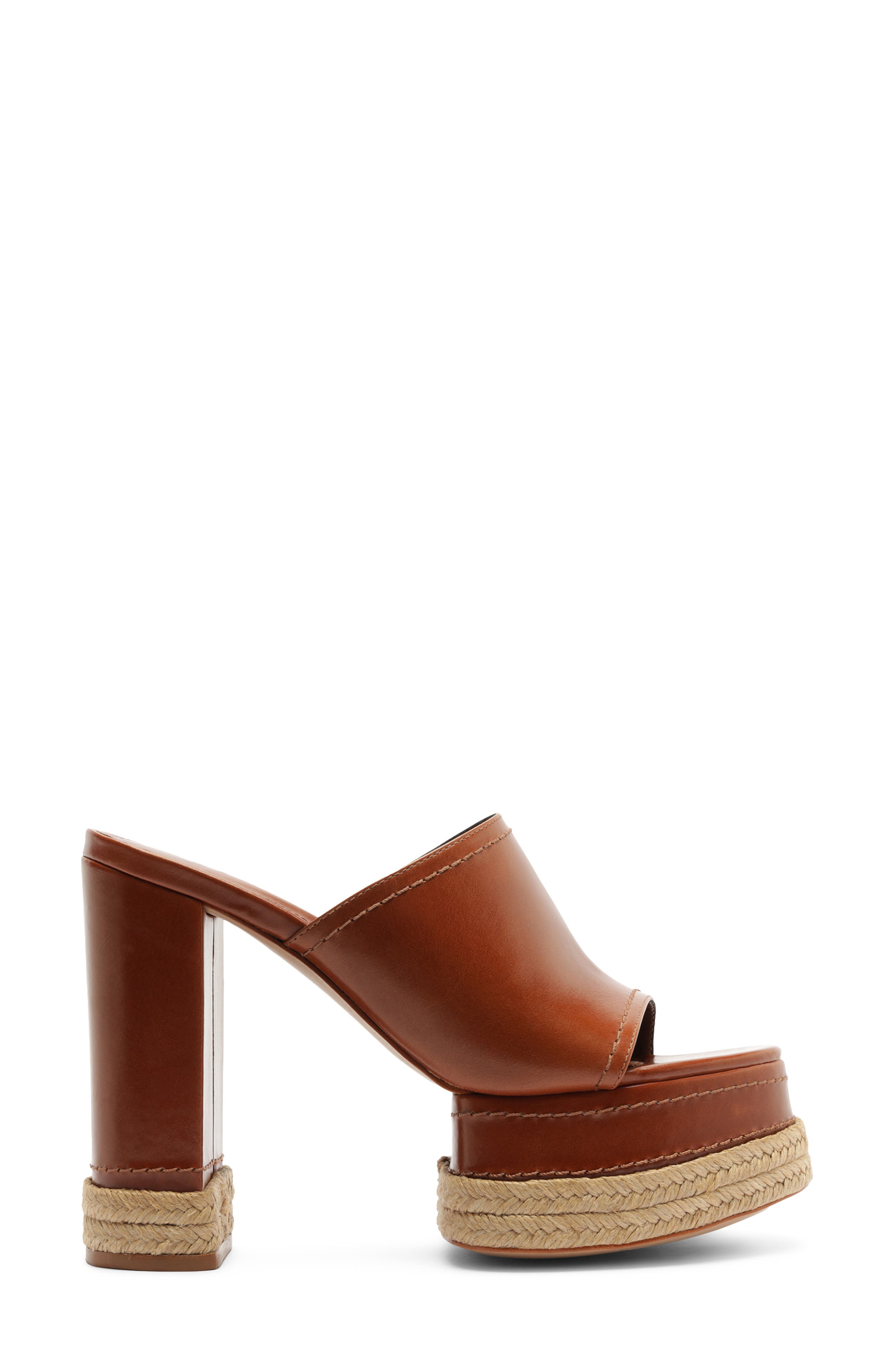 Schutz Darah Platform Sandal, Alternate, color, Cognac
