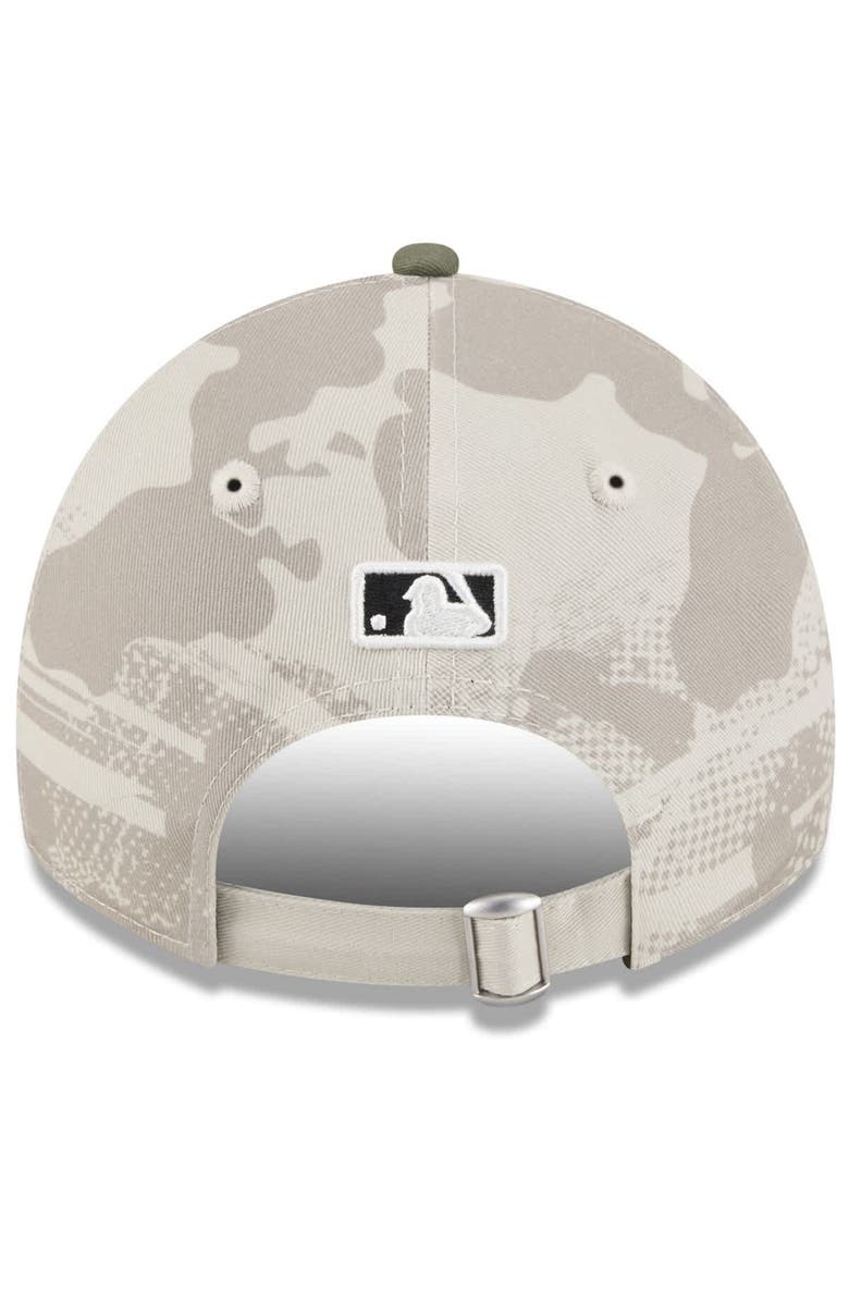 New Era Women's New Era Light Beige/Olive Chicago Cubs 2025 Armed Forces Day 9TWENTY Adjustable Hat, Alternate, color, Light Beige