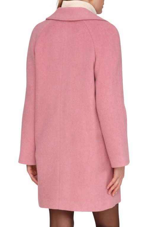 Avec Les Filles Walker Notch Lapel Coat In Pink
