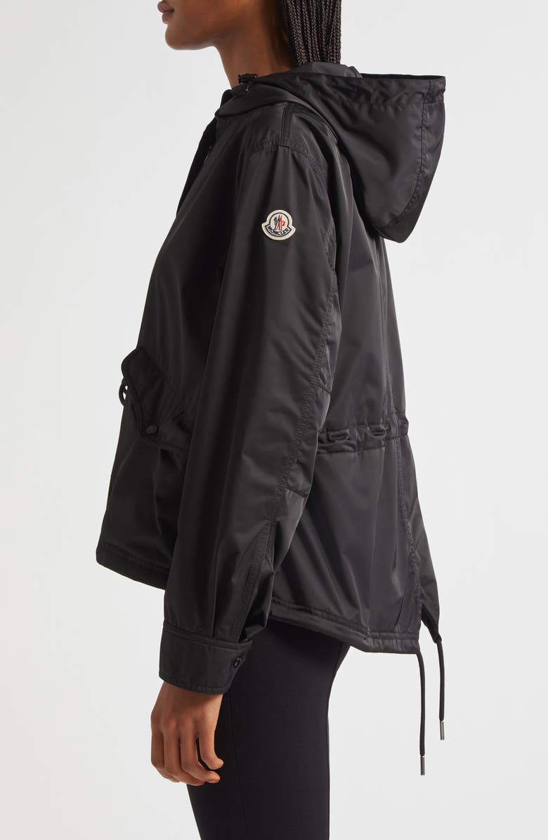 Moncler Noizay Short Parka, Alternate, color, Black