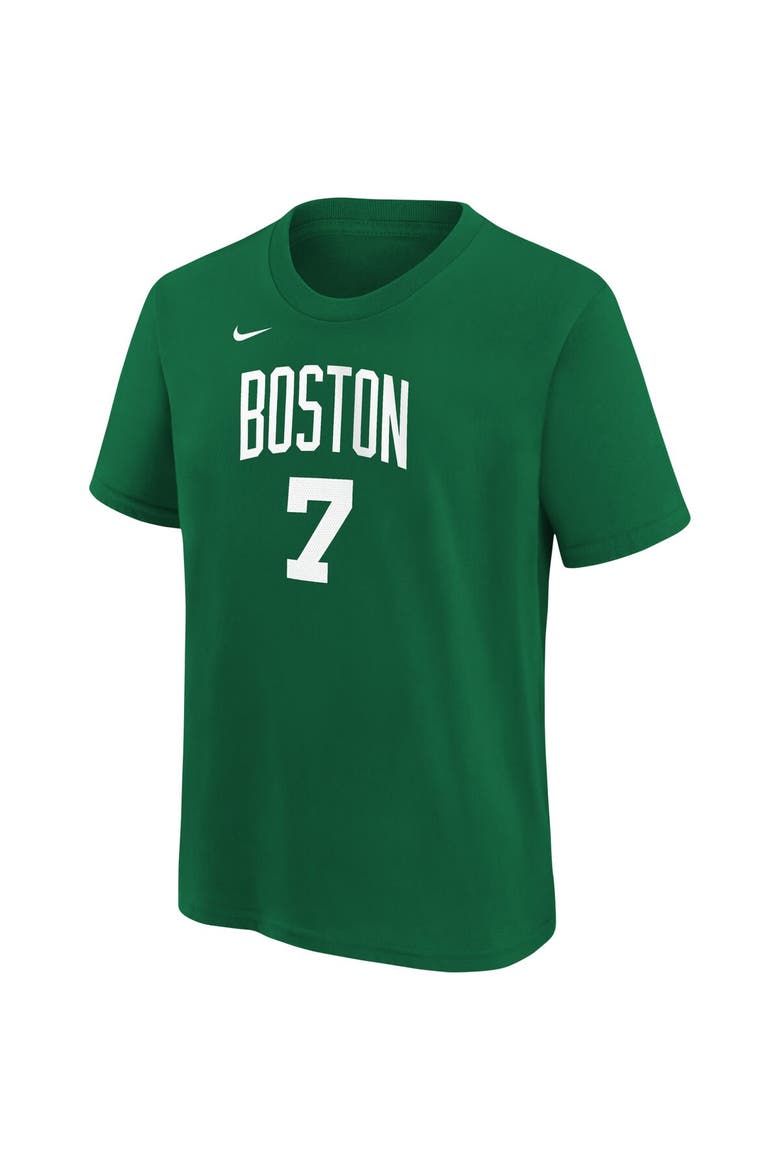 Youth Jaylen Brown Kelly Green Boston Celtics Icon Name & Number T-Shirt, Alternate, color, Kelly Green