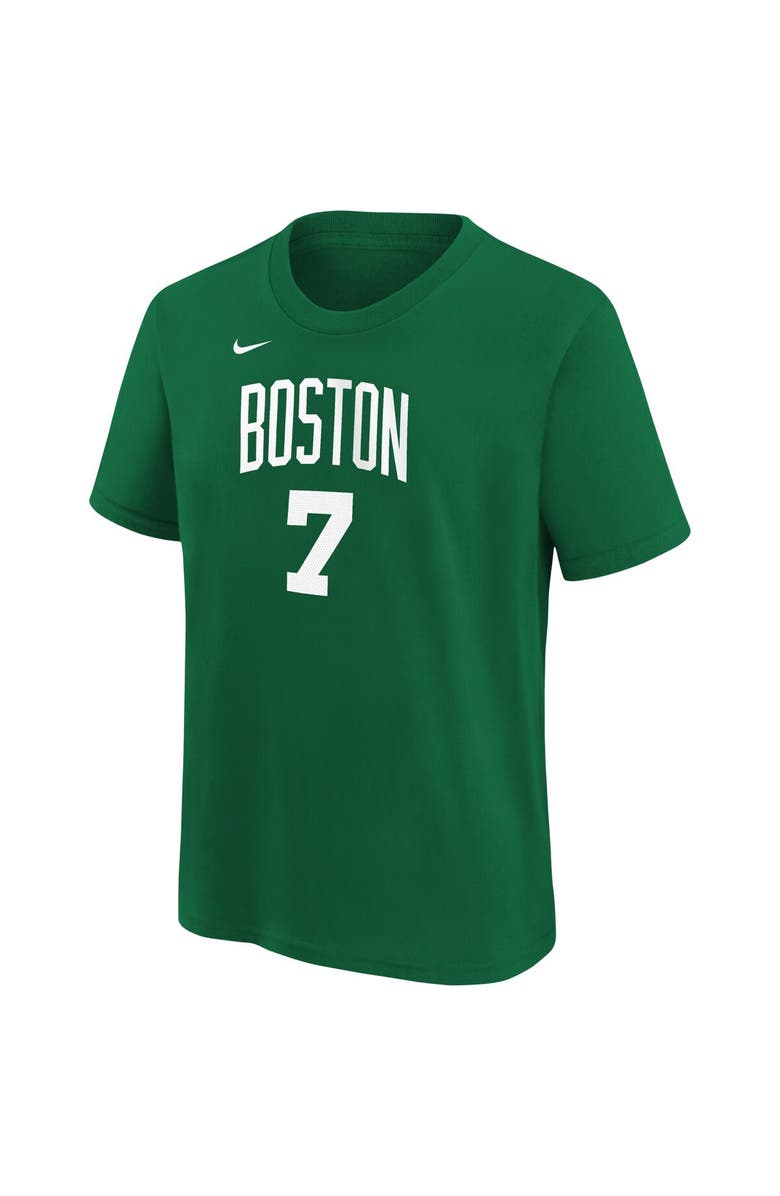 Nike Youth Jaylen Brown Kelly Green Boston Celtics Icon Name & Number T-Shirt, Alternate, color, Kelly Green
