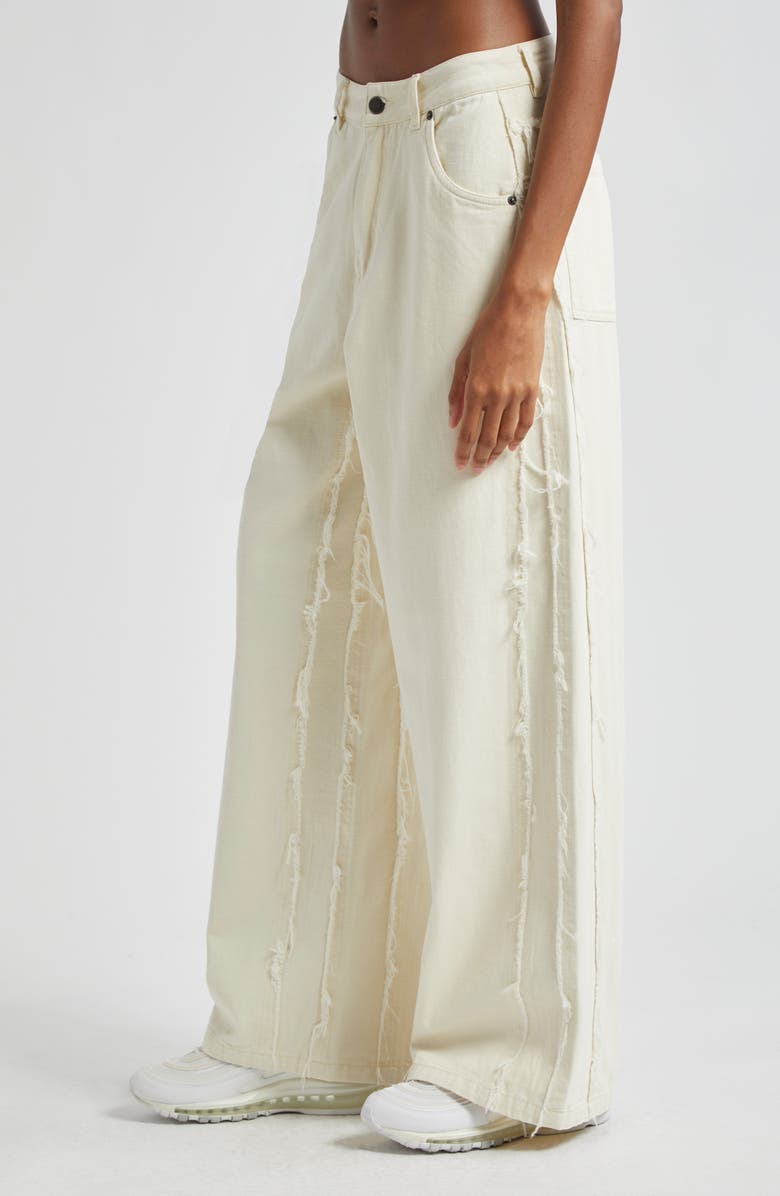 HONOR THE GIFT Herringbone Twill Wide Leg Pants, Alternate, color,