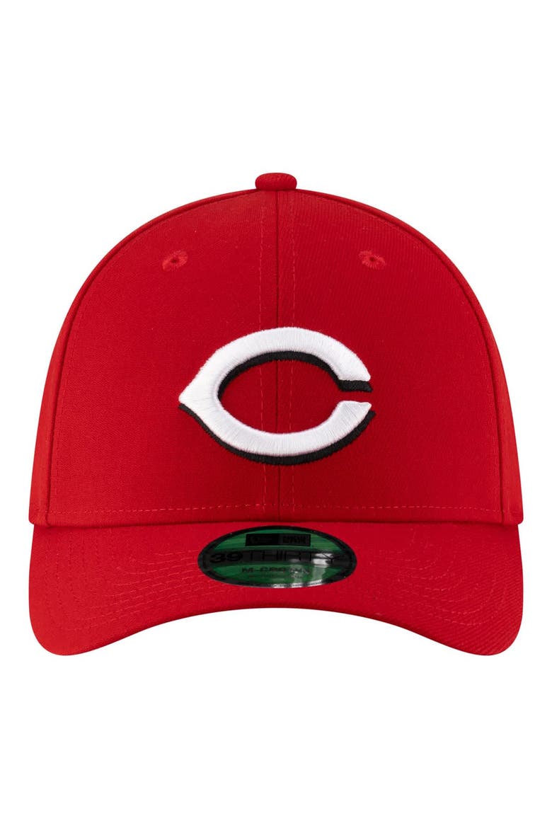 Men's New Era  Red Cincinnati Reds Player Replica 39THIRTY M-Crown Flex Hat, Alternate, color, Red