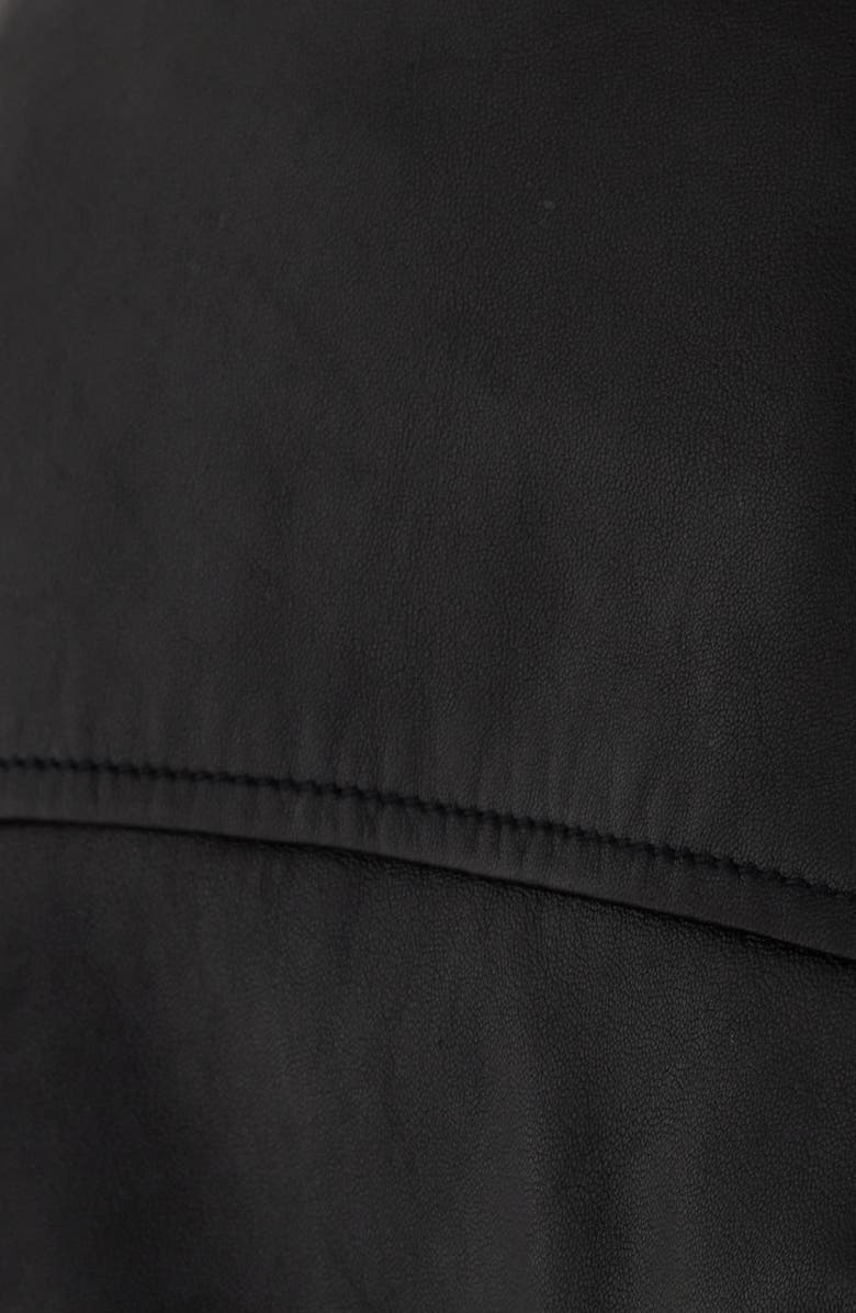 Schott NYC Leather Bomber Jacket, Alternate, color, Black