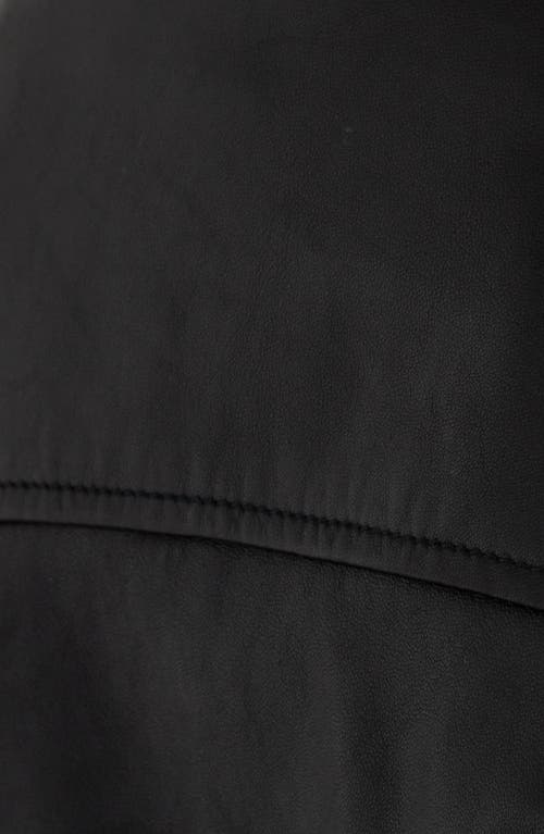 Schott Nyc Leather Bomber Jacket In Black