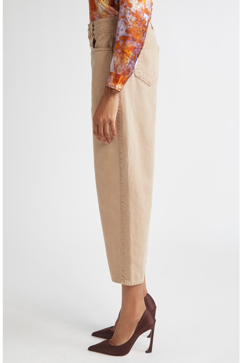 Liora High Waist Crop Wide Leg Jeans, Alternate, color, DARK CAPPUCCINO