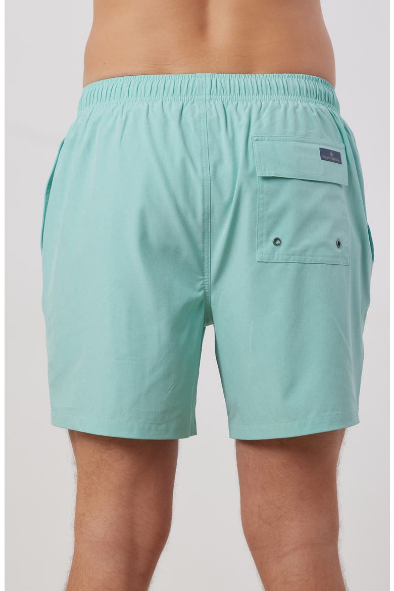 Not Your Average Solid Swim Trunks, Alternate, color, ARUBA BLUE
