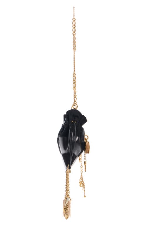 Chloé Chateau Treasures Patchwork Crossbody Bag In Black