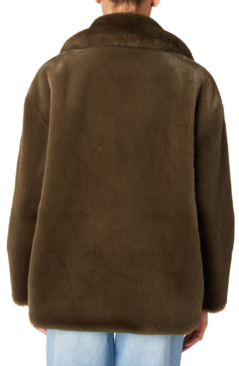 BLANKNYC Faux Fur Coat, Alternate, color, Double Matcha