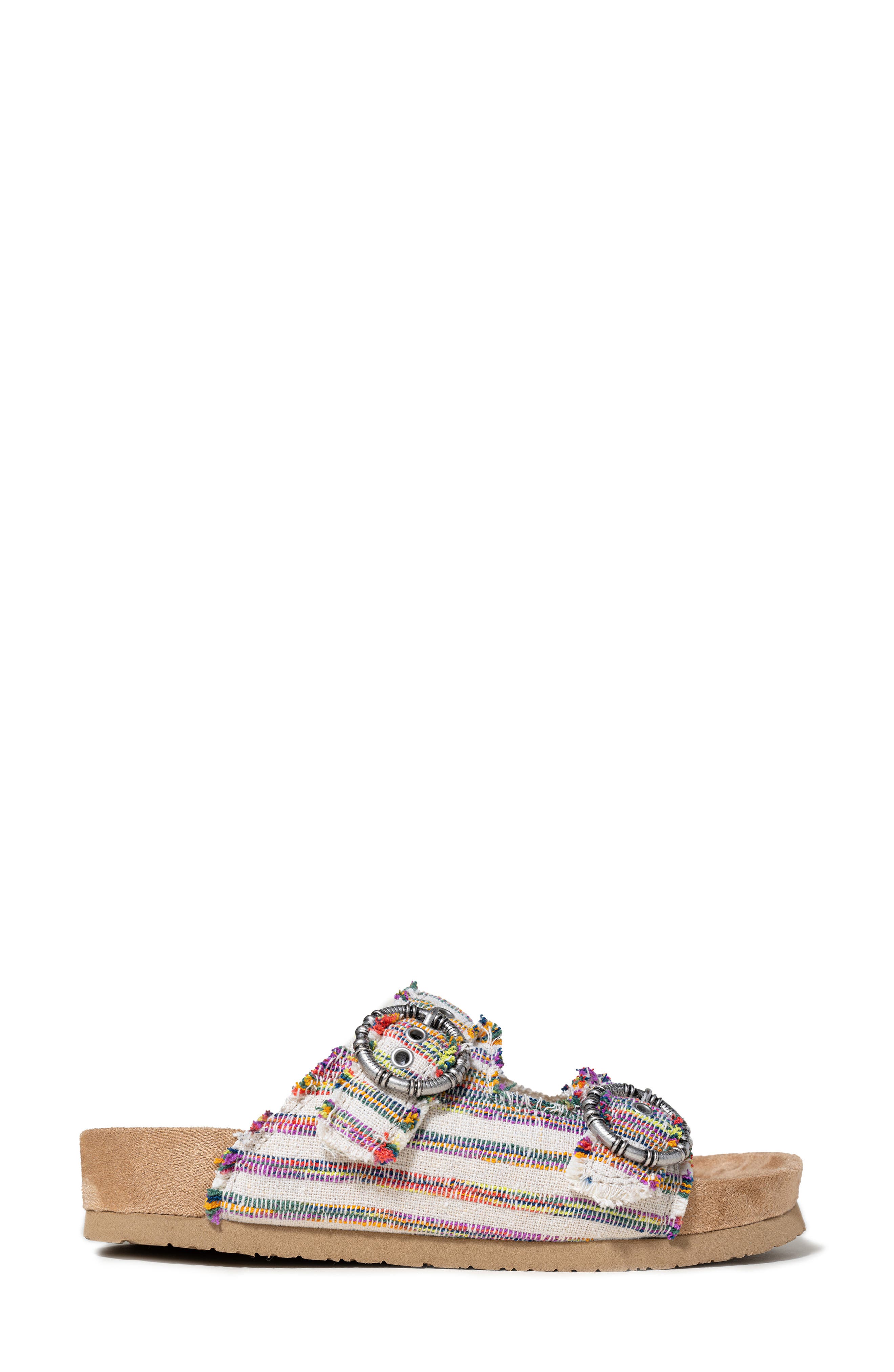Minnetonka Georgine Sandal, Alternate, color, Fiesta Stripe