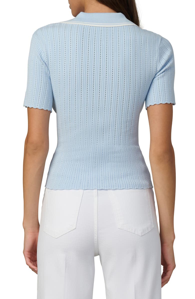 Joe's The Jess Pointelle Johnny Collar Polo, Alternate, color, Powder Blue