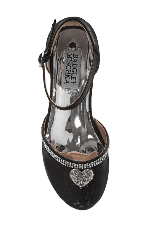 Badgley Mischka Collection Kids' Ankle Strap Pump In Black