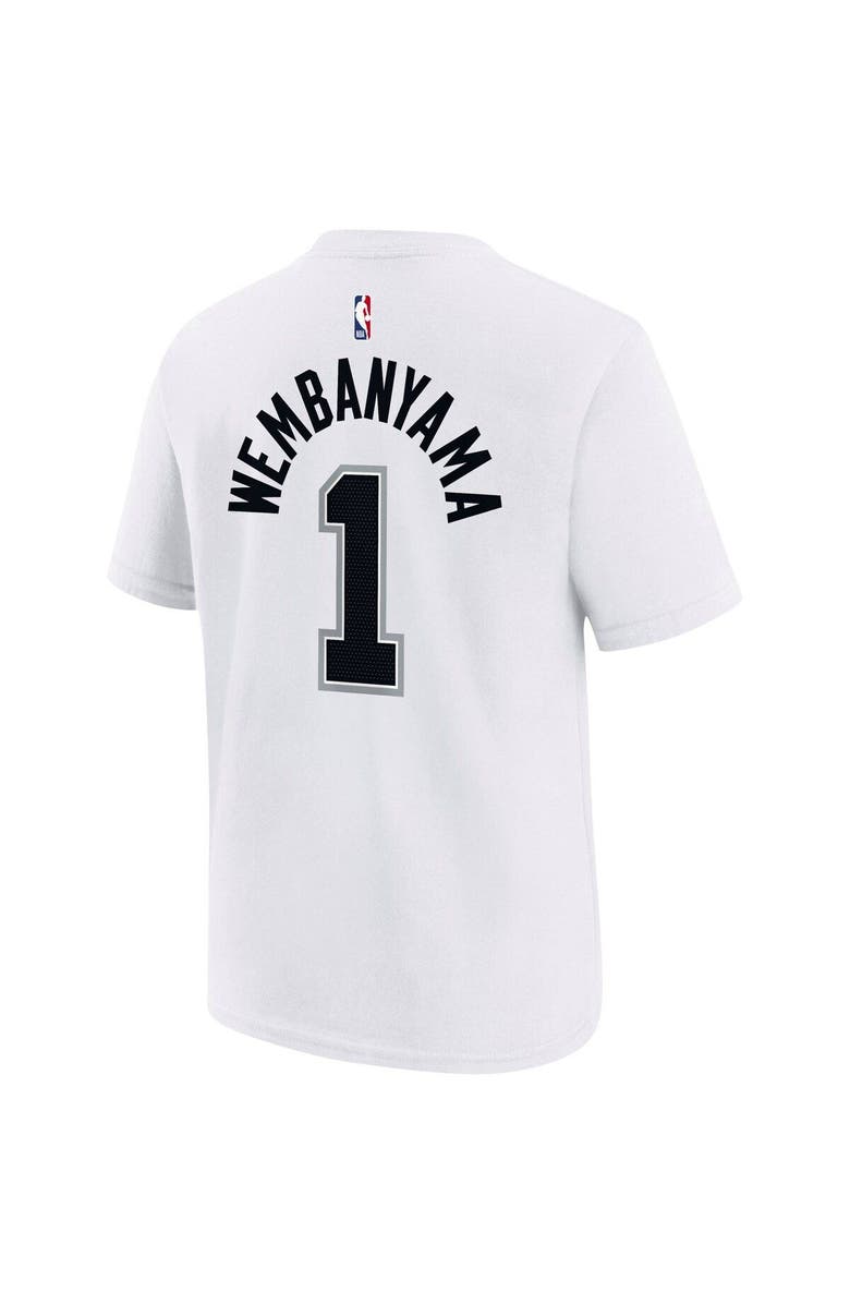 Nike Youth Nike Victor Wembanyama White San Antonio Spurs Name & Number Association T-Shirt, Alternate, color, White