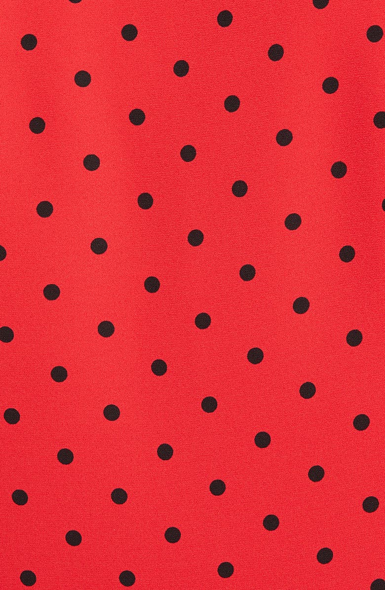 Anne Klein Tie Neck Dot Blouse, Alternate, color, 