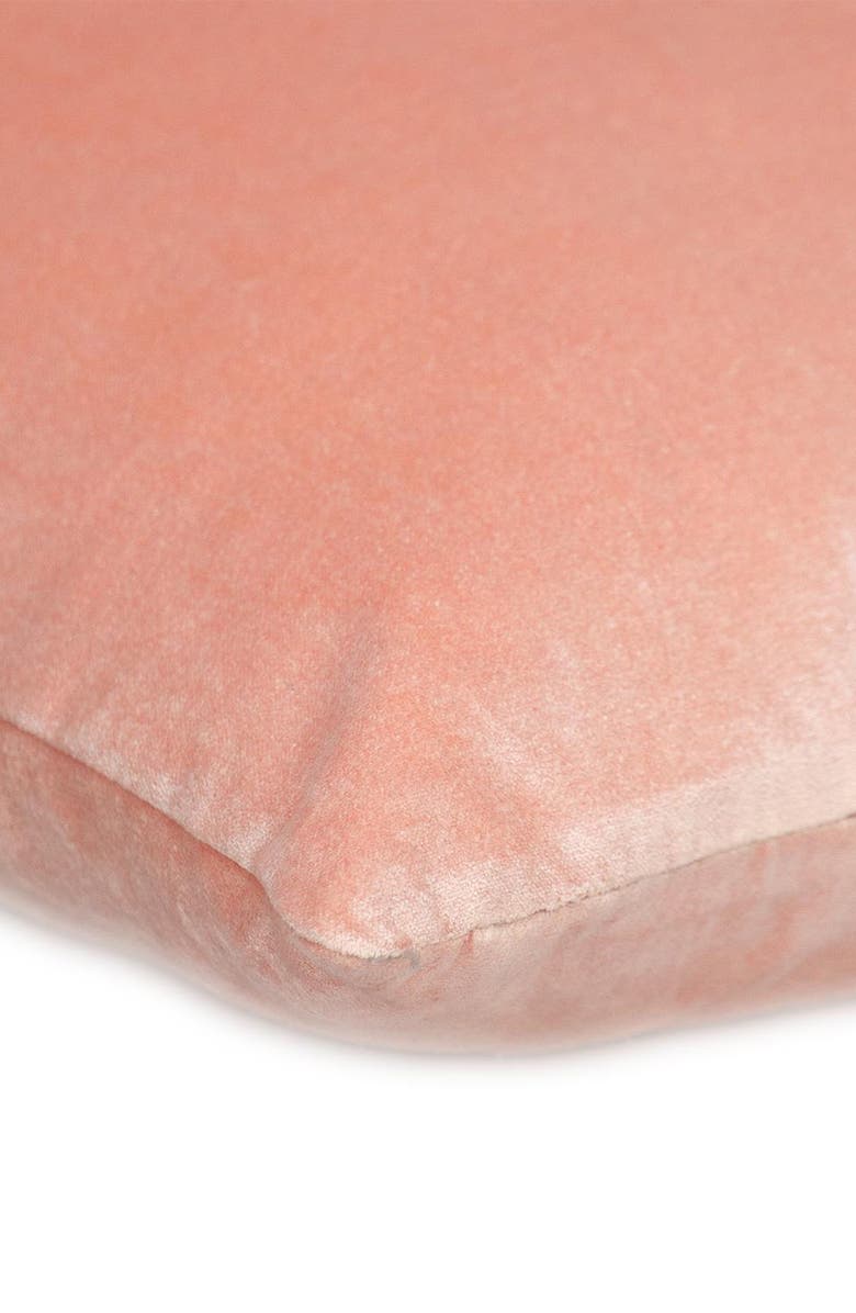 PARKLAND COLLECTION Velvet Throw Pillow, Alternate, color, Pink