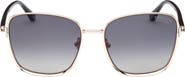 TOM FORD Fern 57mm Polarized Square Sunglasses