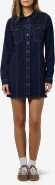 Noisy may Mine Long Sleeve Slim Denim Shirtdress