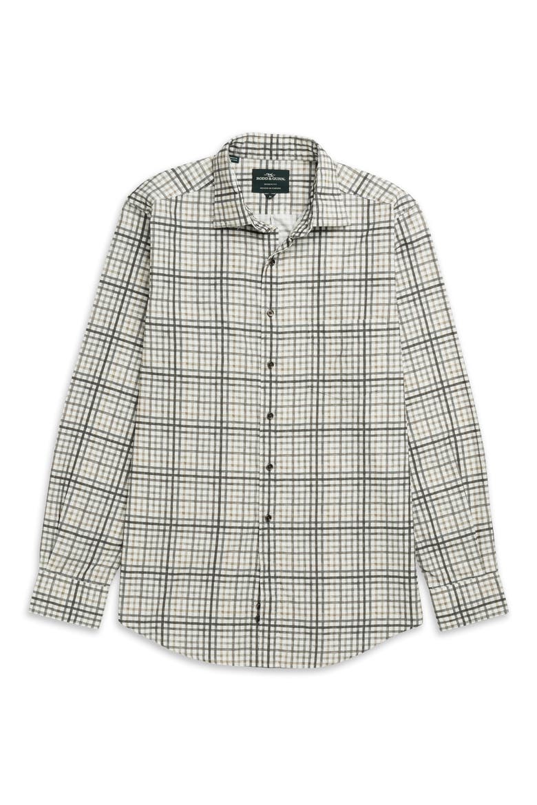 Brookdale Check Cordoroy Button-Up Shirt, Alternate, color, CHARCOAL