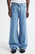 Martine Rose Logo Stamp Wide Leg Jeans