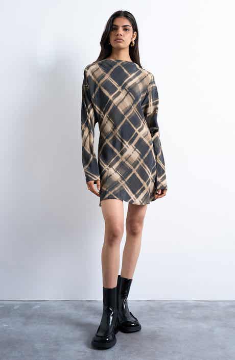 Topshop Backless Batwing Minidress