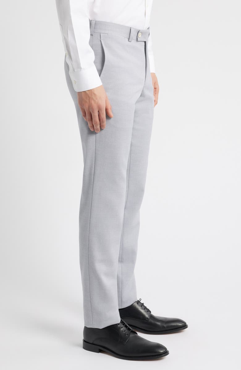 Jack Victor Palmer Stretch Cotton & Wool Pants, Alternate, color, Light Grey