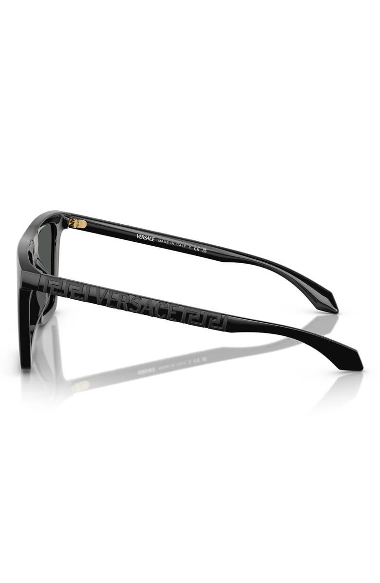 Versace 53mm Rectangular Sunglasses, Alternate, color, 