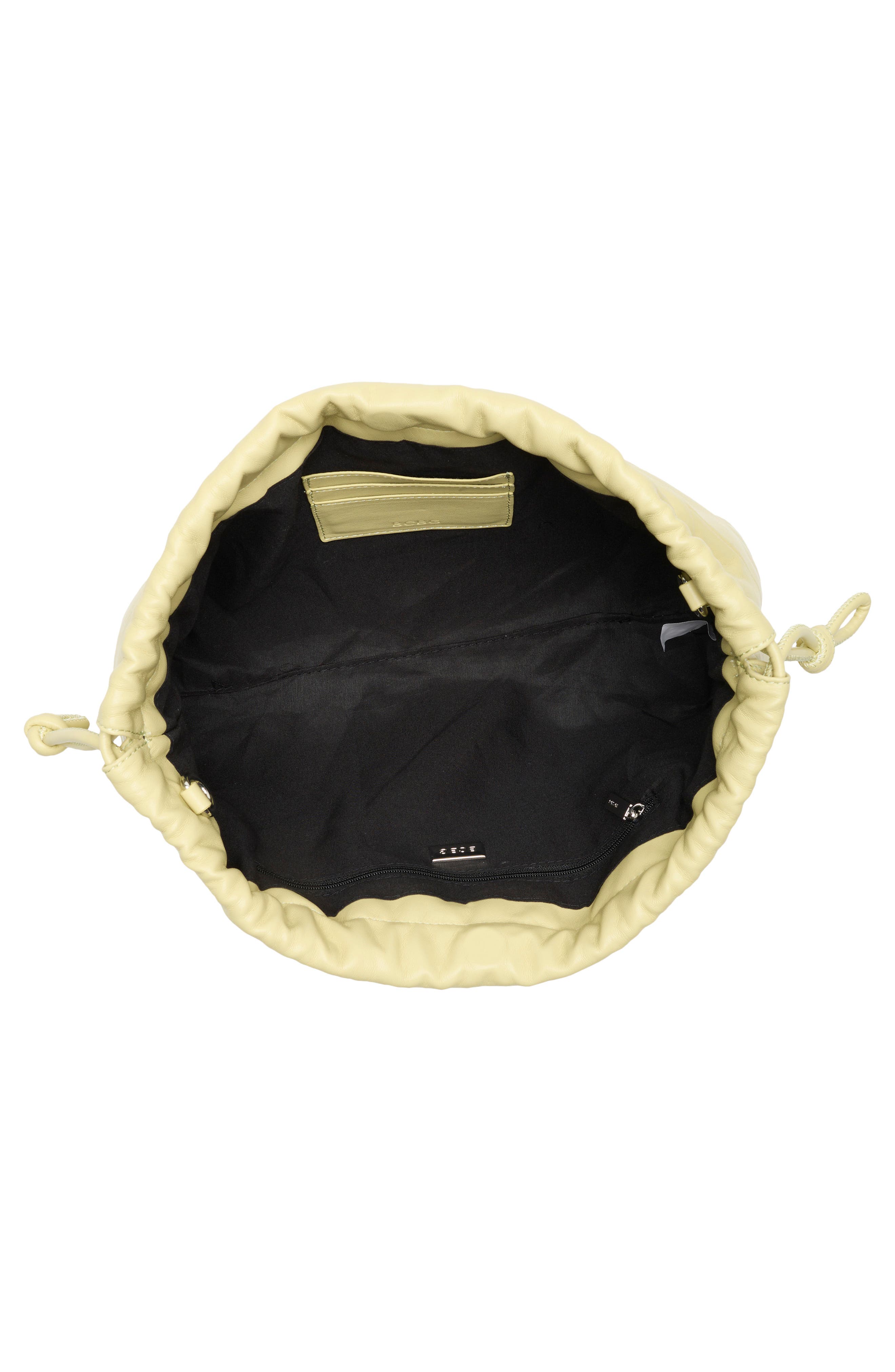 BCBG Drawstring Crossbody Bag, Alternate, color, Lemon