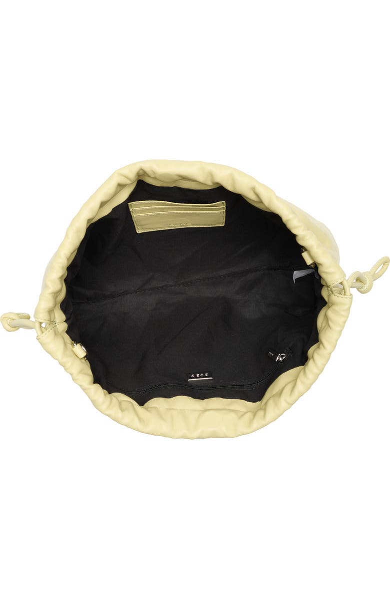 BCBG Drawstring Crossbody Bag, Alternate, color, Lemon