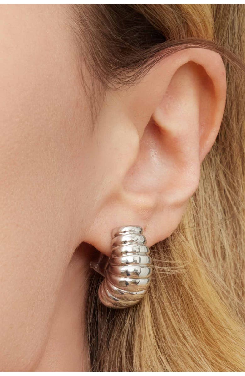 Oradina Lady Finger Drop Earrings in Sterling Silver, Alternate, color, Silver