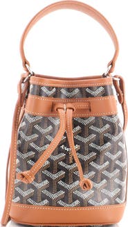 Pre-Owned Goyard Petit Flot Bucket Bag Coated Canvas Mini