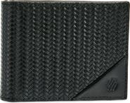 Johnston & Murphy Basketweave Leather Bifold Wallet